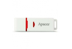 Apacer USB flash disk, USB 2.0, 64GB, AH223, bílý, AP64GAH223W-1, USB A, s krytkou