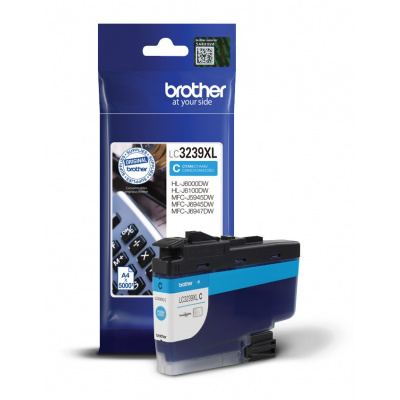 Brother LC-3239XLC azurová (cyan) originální cartridge