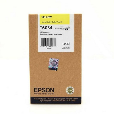 Epson T603400 žlutá (yellow) originální cartridge