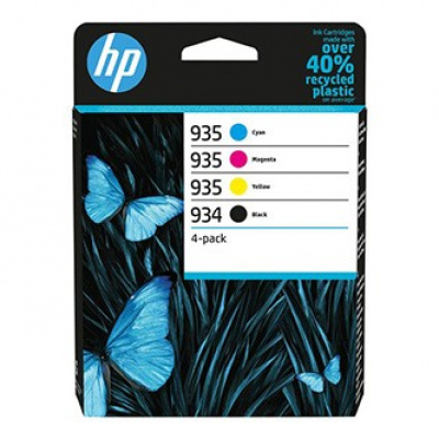 HP originální ink 6ZC72AE#301, HP 934/935, CMYK, blistr, multipack, HP Officejet 6812,6815,Officejet Pro 6230,6830,6835