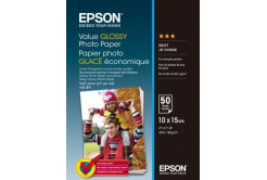 Epson C13S400038 Value Glossy Photo Paper, bílý lesklý foto papír, 10x15cm, 183 g/m2, 50 ks, C13S400038