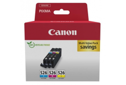 Canon originální ink CLI-526 CMY, 4541B018, CMY, multipack