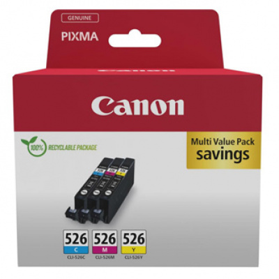 Canon originální ink CLI-526 CMY, 4541B018, CMY, multipack