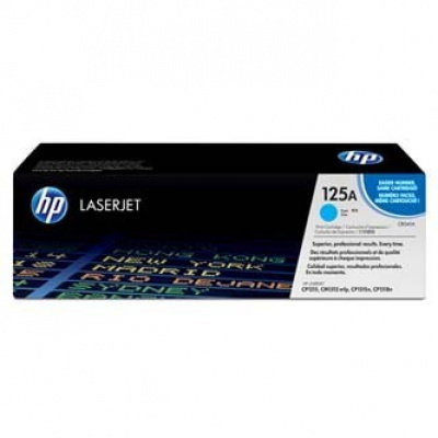 HP 125A CB541A, azurová (cyan) originální toner