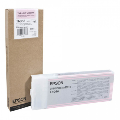 Epson T606600 světle purpurová (light vivid magenta) originální cartridge