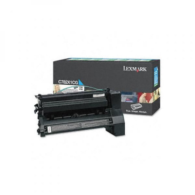 Lexmark C782X1CG azurový (cyan) originální toner