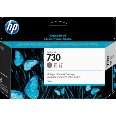 HP 730 P2V66A šedá (gray) originální cartridge