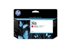 HP 745 F9K00A chromatická červená (chromatic red) originální cartridge