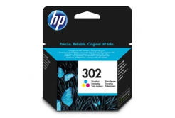 HP 302 F6U65AE barevná (color) originální cartridge