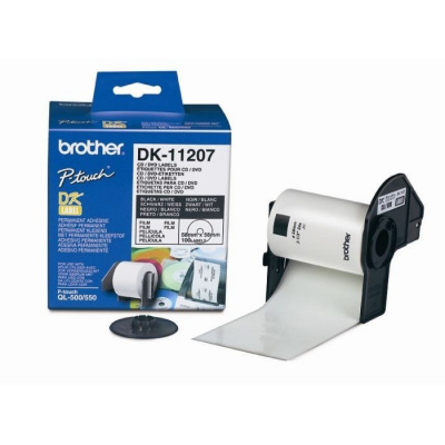 Brother DK-11207, 58mm, etikety na CD, role etiket