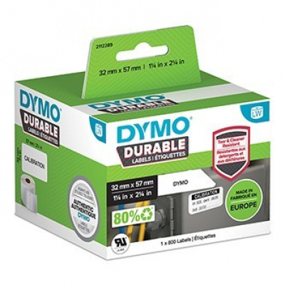 Dymo 2112289, 32mm x 57mm, bílé polypropylenové štítky