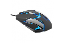 E-blue Myš Auroza Gaming, 4000DPI, optická, 6tl., drátová USB, černá