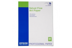 Epson S042096 Velvet Fine Art Paper, um?lecký papír, sametový, bílý, A2, 260 g/m2, 25 ks, S042096, 