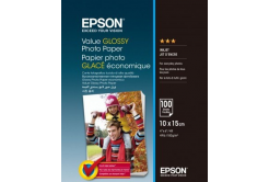 Epson C13S400039 Value Glossy Photo Paper, lesklý bílý foto papír, 10x15cm, 183 g/m2, 100 ks, C13S400039