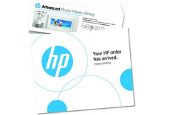 HP Advanced Photo Paper, 49V51A, foto papír, lesklý, bílý, 10,1x30,5cm, 4x12", 250 g/m2, 10 ks, inkoustový