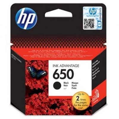 HP 650 CZ101AE černá (black) originální cartridge