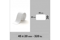 Niimbot štítky R 45x20mm 320ks Bílé pro B21, B21S, B3, B1S