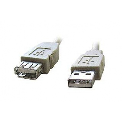 Kabel CABLEXPERT CCP-USB2-AMAF-10 USB A-A 3m 2.0 prodlužovací HQ Black, zlacené kontakty