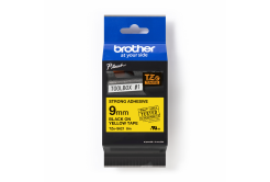 Brother TZ-S621 / TZe-S621 Pro Tape, 9mm x 8m, černý tisk/žlutý podklad, originální páska