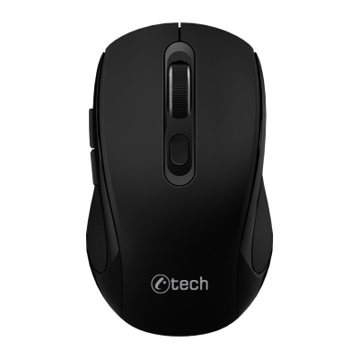 Myš C-TECH WLM-12 Dual mode, bezdrátová, BT5.0 + 2,4GHz, 1600DPI, 6 tlačítek, USB nano receiver, černá