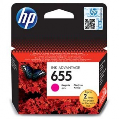 HP 655 CZ111AE purpurová (magenta) originální cartridge