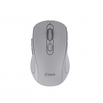 Myš C-TECH WLM-12 Dual mode, bezdrátová, BT5.0 + 2,4GHz, 1600DPI, 6 tlačítek, USB nano receiver, růžová