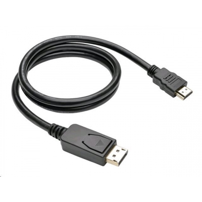 Kabel C-TECH CB-DP-HDMI-20 DisplayPort/HDMI, 2m, černý