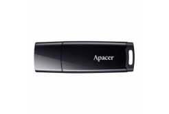 Apacer USB flash disk, USB 2.0, 64GB, AH336, černý, AP64GAH336B-1, USB A, s krytkou