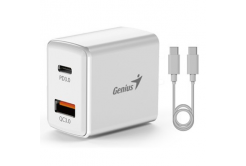 Genius Síťový adaptér 20W, 2 porty, USB-C, USB-A, PD-20ACP