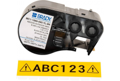 Brady M4C-500-584-YL / 170810, 12.70 mm x 6.10 m, Plastic, černý tisk / žlutý podklad