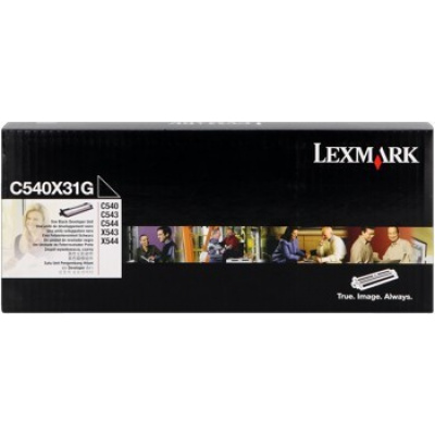 Lexmark originální developer 0C540X31G, black, 30000str., Lexmark X544x