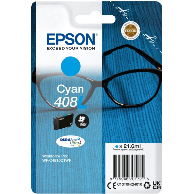 Epson 408L C13T09K24010 azurová (cyan) originální cartridge