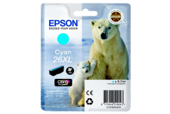 Epson T26324012, T263240, 26XL azurová (cyan) originální cartridge