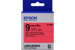 Epson LabelWorks LK-3RBP C53S653001 9mm x 9m, černý tisk / pastelově červený podklad, originální páska