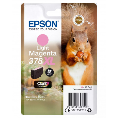 Epson C13T37964010 světle purpurová (light magenta) originální cartridge