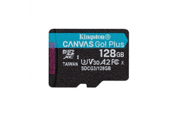 Kingston paměťová karta Canvas Go! Plus, 128GB, micro SDXC, SDCG3/128GBSP, UHS-I U3, A2, V30