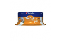 DVD-R Verbatim 4,7GB 16x Printable SPINDL