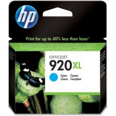 HP č.920XL CD972AE azurová (cyan) originální cartridge