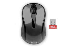 A4Tech Myš G3-280N, 1000DPI, 2.4 [GHz], optická, 3tl., bezdrátová, černá, 1 ks AA, klasická, V-Track