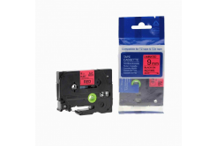 Kompatibilní páska s Brother TZ-421 / TZe-421, 9mm x 8m, černý tisk / červený podklad