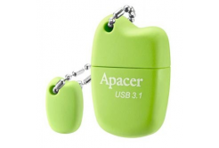 Apacer USB flash disk, USB 3.0, 8GB, AH159, zelený, AP8GAH159G-1, USB A, s krytkou