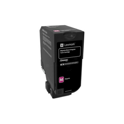 Lexmark 74C2HME purpurový (magenta) originální toner