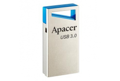 Apacer USB flash disk, USB USB 3.0 (3.2 Gen 1), 32GB, AH155, stříbrný, AP32GAH155U-1, USB A, s poutkem