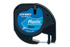Dymo LetraTag 59426,S0721600 / S0721650 12mm x 4m černý tisk/modrý podklad originální páska