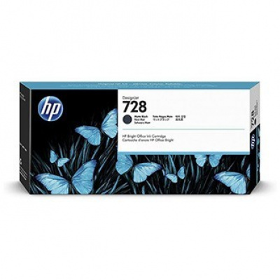 HP 728 3WX25A matná černá (matte black) originální cartridge