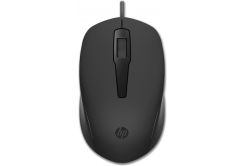 HP 150 Mouse/Kancelářská/Optická/1 600 DPI/Drátová USB/Černá