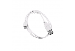 Kabel C-TECH CB-USB2M-10W USB 2.0 AM/Micro, 1m, bílý