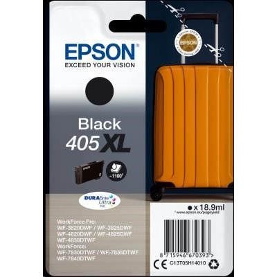 EPSON ink čer Singlepack Black 405XL Durabrite Ultra originální inkoustová cartridge