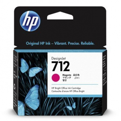 HP 712 3ED68A purpurová (magenta) originální cartridge