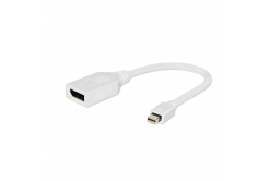 Kabel CABLEXPERT A-mDPM-DPF-001-W red. Displayport na miniDisplayport, F/M, bílá